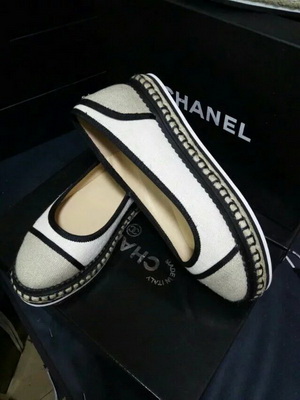 CHANEL Shallow mouth flat shoes Women--153